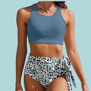 Ai’mage Swimsuit Swimwear Bikini Two Piece Size Large‎